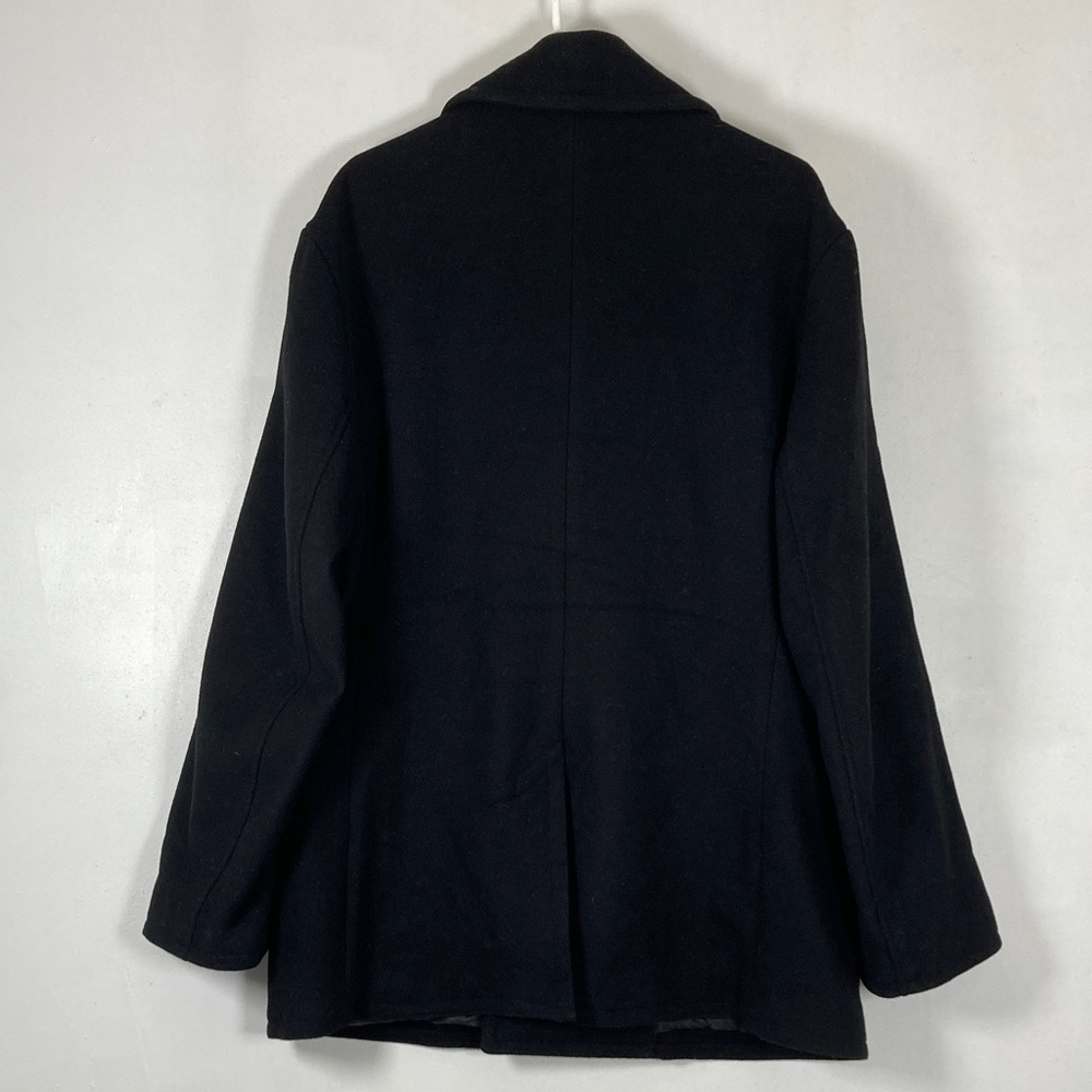 Polo by Ralph Lauren Classic Black Pea Coat Double Breasted XL - Picture 2 of 16